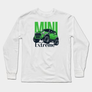 Car mini retro offroad extreme green Long Sleeve T-Shirt